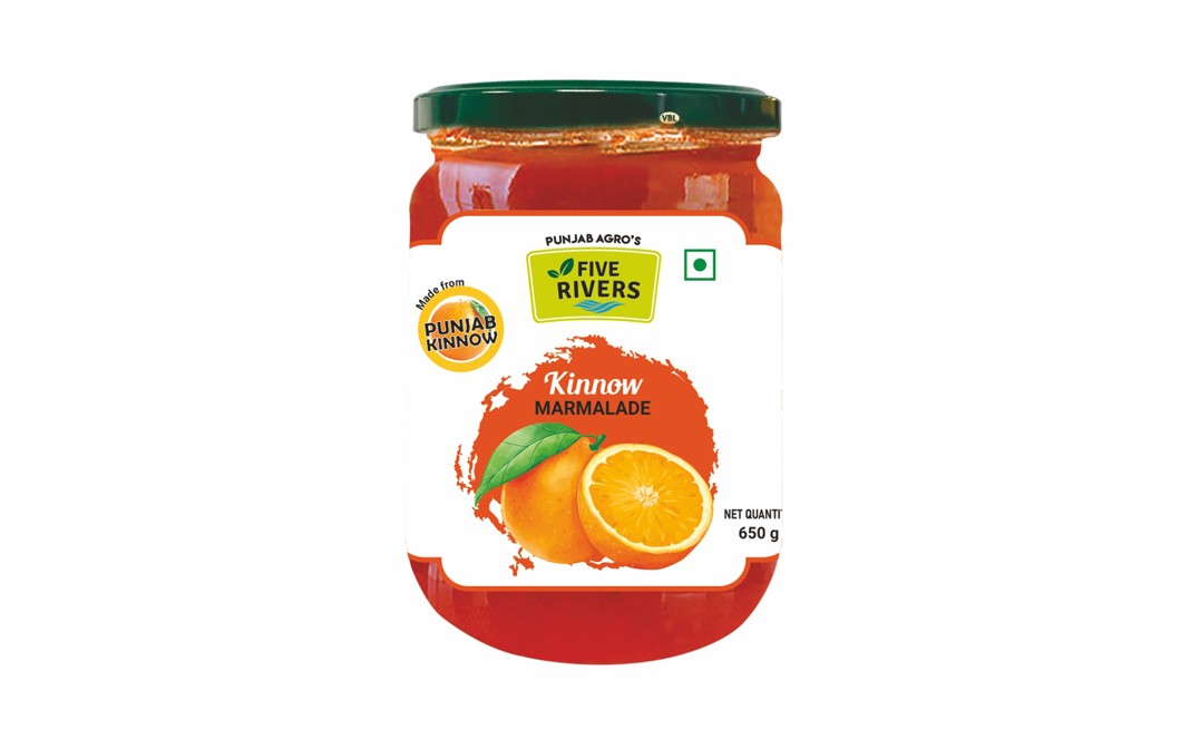 Five Rivers Kinnow Marmalade   Glass Jar  650 grams